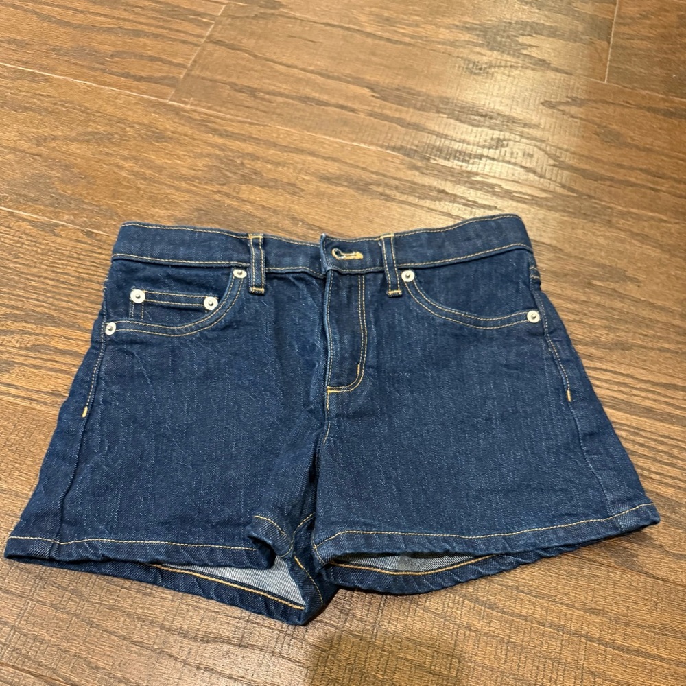 Girls Crewcuts Dark Blue Denim Shorts size 10